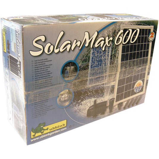 Ubbink solarmax 600 pomp (zwart, incl. solarpaneel, pomp)