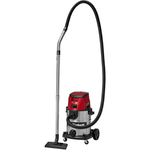 Einhell accu nat- droogzuiger te-vc 36 25 li s-solo nat- en droogzuiger (rood roestvrij staal, accu en oplader niet inbegrepen )