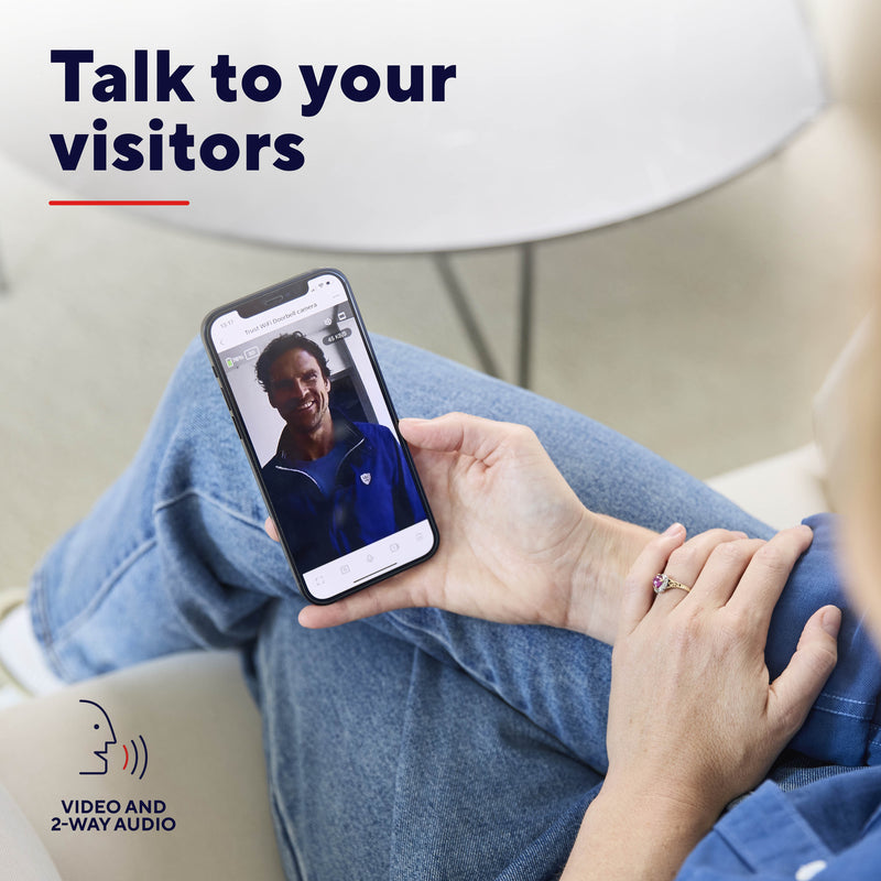 Load image into Gallery viewer, Trust doorcam-3000 slimme wifi deurbelcamera (zwart, 2.4 ghz wifi)
