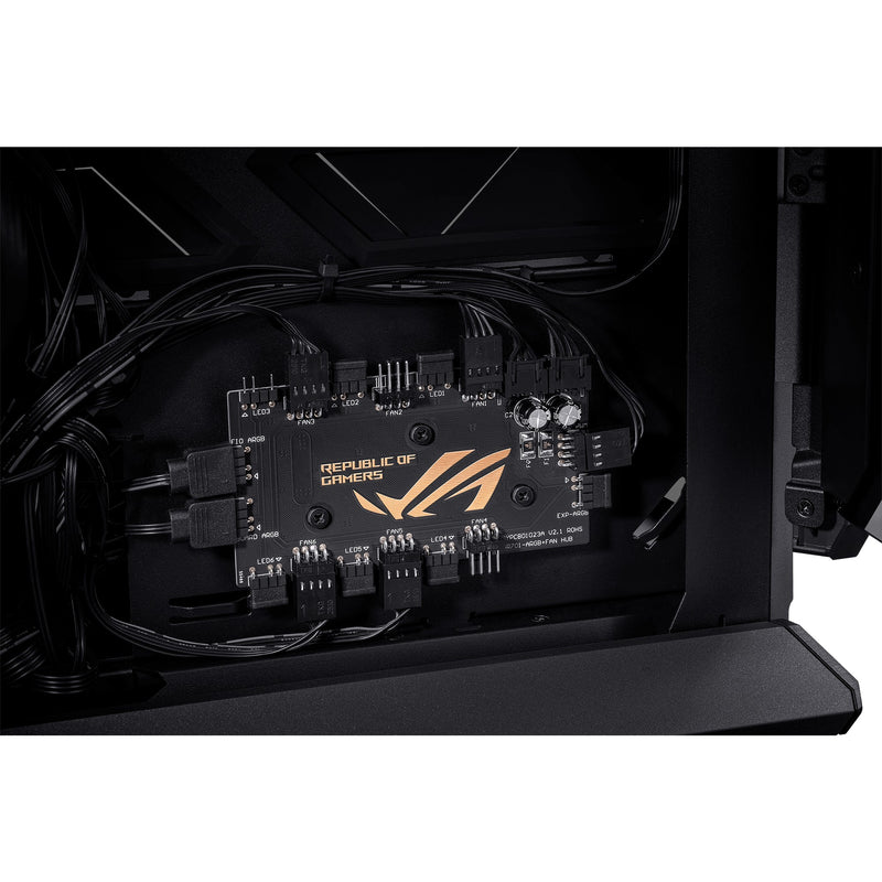 Load image into Gallery viewer, Asus rog hyperion gr701 big tower behuizing (zwart | 4x usb-a | 2x usb-c | rgb | tempered glass)
