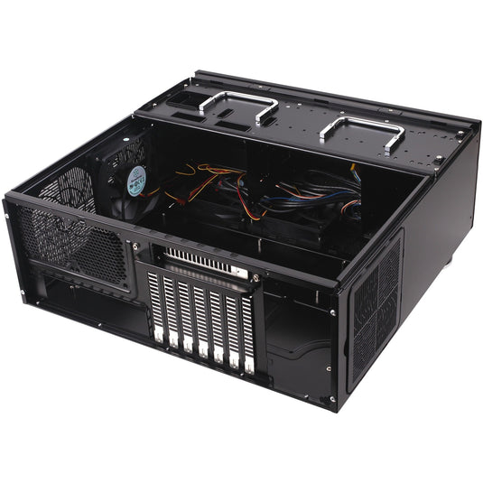 Silverstone grandia gd07b htpc behuizing (zwart | 2x usb-a)