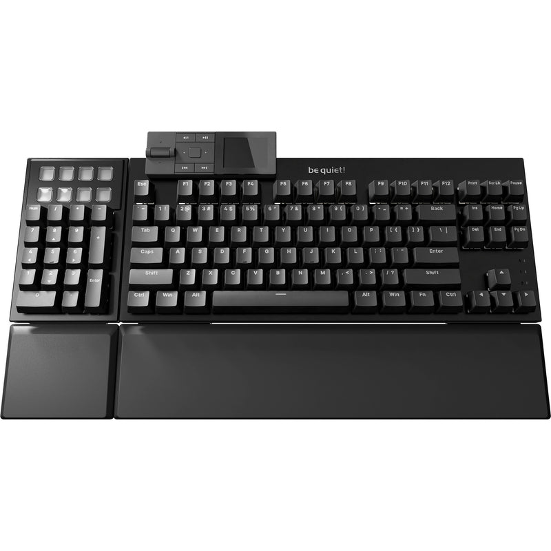 Load image into Gallery viewer, Be quiet! dark mount silent tactile rgb mechanisch gaming toetsenbord (zwart, us lay-out (qwerty), silent tactile, 100%, argb, pbt double-shot keycaps, media dock)
