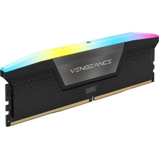 Corsair 8 gb ddr5-5200 (1x8gb) werkgeheugen (zwart, cmh8gx5m1b5200c40, vengeance rgb, xmp)