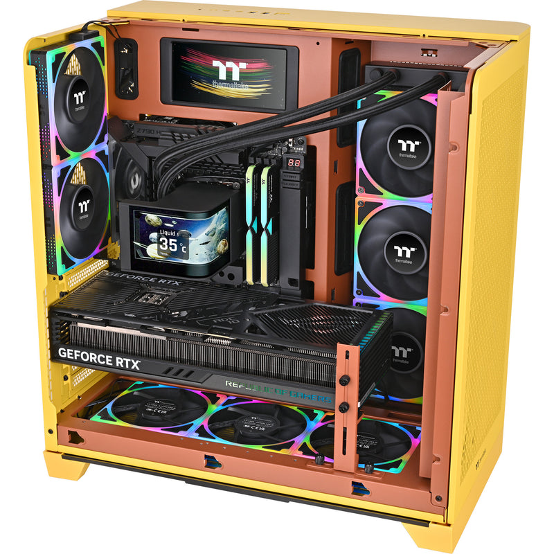 Load image into Gallery viewer, Thermaltake magcurve 360 ultra argb sync aio liquid cooler waterkoeling (zwart)
