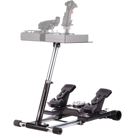 Wheel stand pro deluxe v2 thrustmaster hotas warth houder (zwart, voor thrustmaster hotas warthog, saitek x-55, x52, pro en x65)