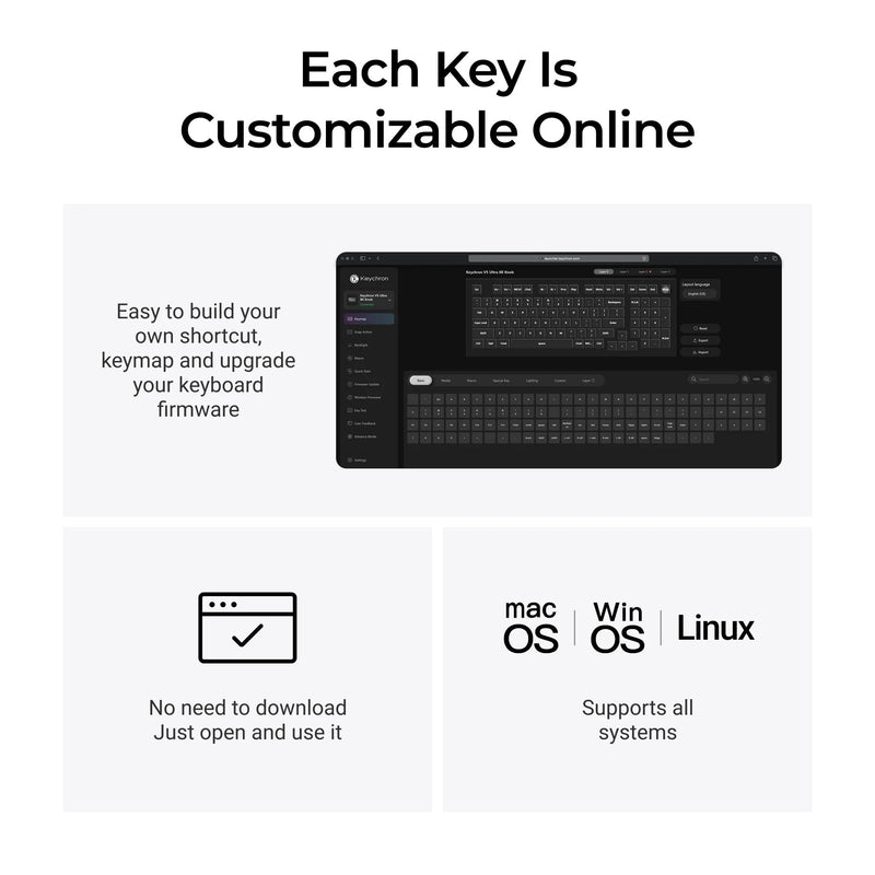 Load image into Gallery viewer, Keychron v5 ultra 8k wireless custom mechanical keyboard (zwart, us lay-out (qwerty), silk pom brown, 96%, rgb, hot swap, 2.4 ghz | bluetooth 5.3 | usb-c)
