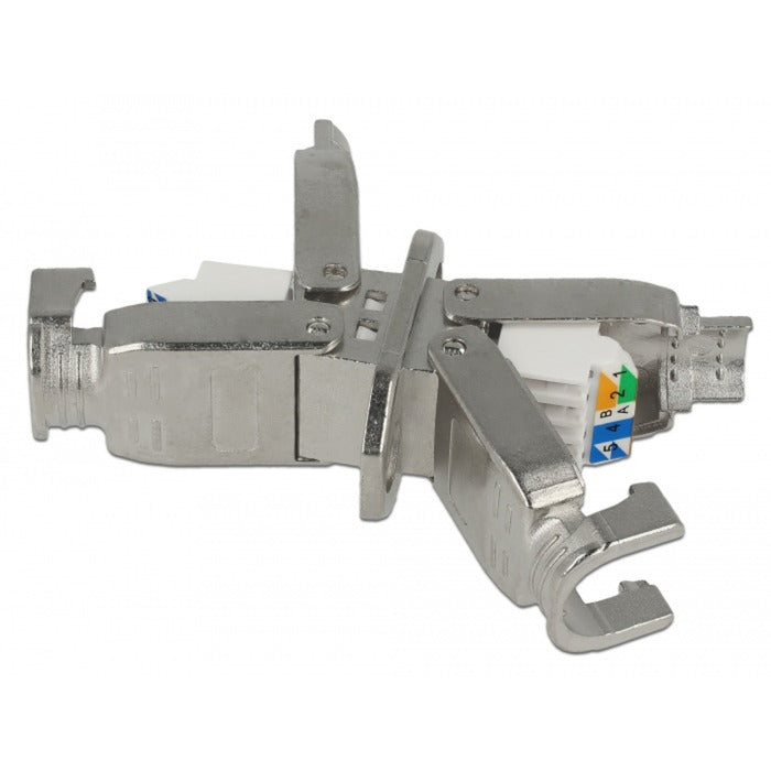 Load image into Gallery viewer, Delock koppeling voor netwerkkabel cat.6a stp (zilver)
