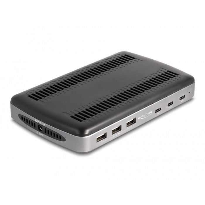 Load image into Gallery viewer, Delock usb charging station met 3 x usb type-c pd + 3 x usb type-a (112 w) (grijs zwart)
