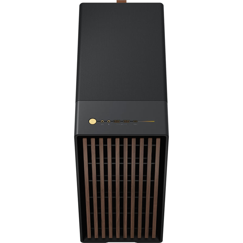 Load image into Gallery viewer, Fractal design north midi tower behuizing (zwart houtkleur | 2x usb-a | 1x usb-c | tempered glass)
