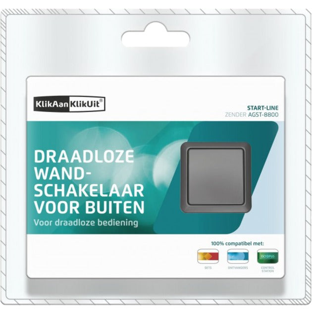 Load image into Gallery viewer, Klikaanklikuit draadloze opbouwschakelaar voor buiten - agst-8800 nl
