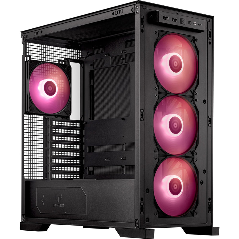Load image into Gallery viewer, Asus tuf gaming gt302 argb midi tower behuizing (zwart | 2x usb-a | 1x usb-c | rgb | tempered glass)
