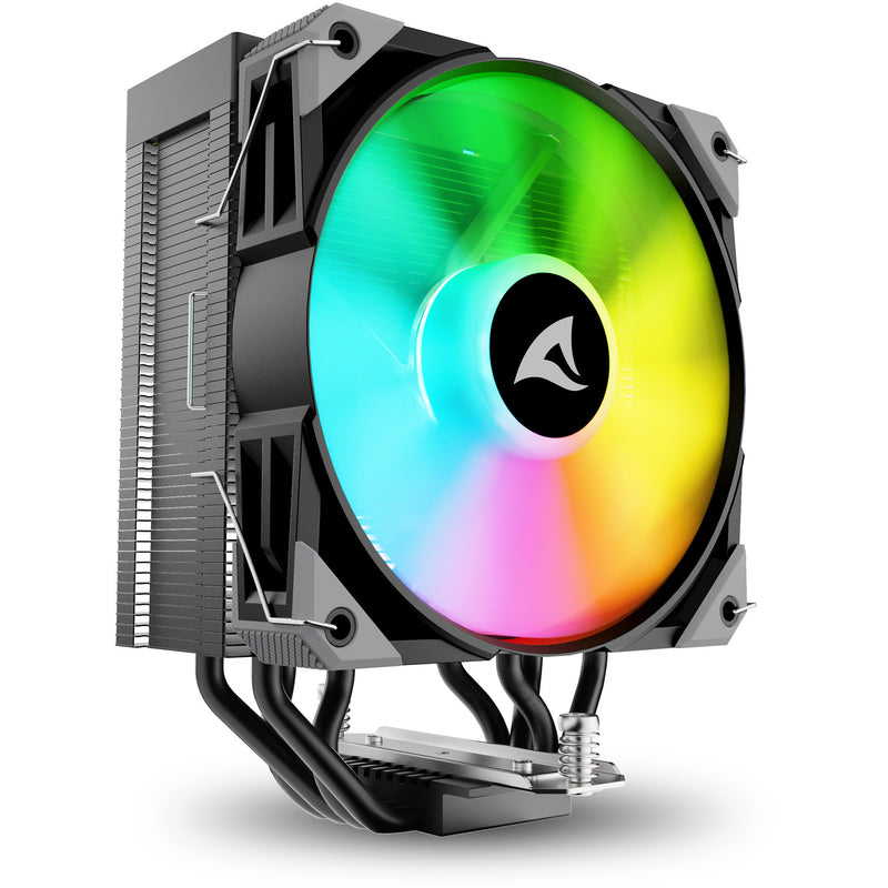 Load image into Gallery viewer, Sharkoon a40 rgb cpu-koeler (zwart, 4-pins pwm fan-connector)
