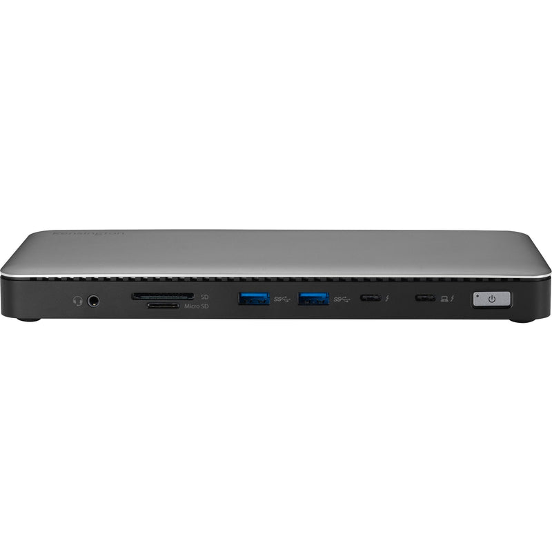 Afbeelding laden in galerijviewer, Kensington sd5760t dockingstation (zilver zwart, thunderbolt 4, usb-c, usb-a, hdmi, pd)
