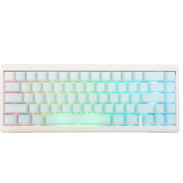 Ducky projectd tinker 65 - pom edition met qmk via rgb mechanisch toetsenbord (lichtblauw, us lay-out (qwerty), kailh box cream pro, 65%, rgb leds, double-shot pbt, hot-swappable pom, gasket mount)