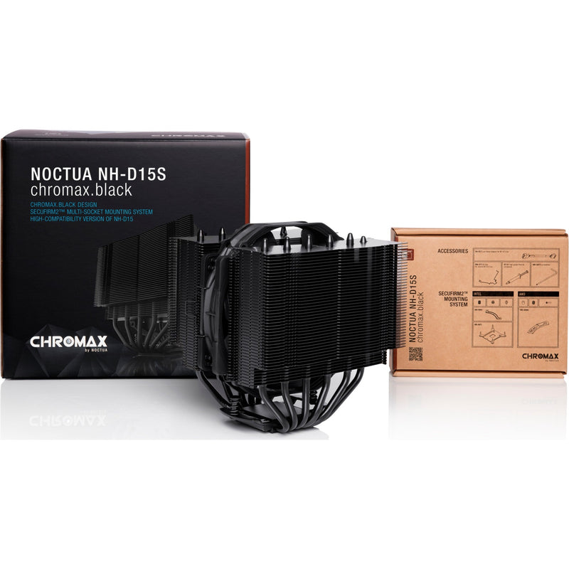Load image into Gallery viewer, Noctua nh-d15s chromax.black cpu-koeler (zwart, 4-pins pwm fan-connector)
