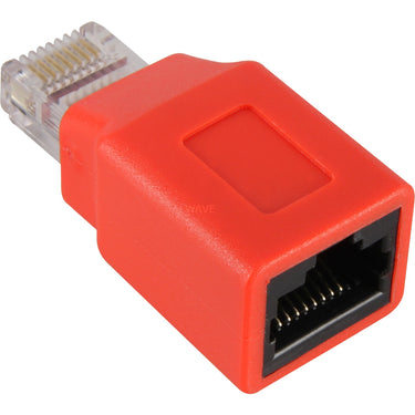 Goobay adapter rj45 cat.5 crossover (rood)