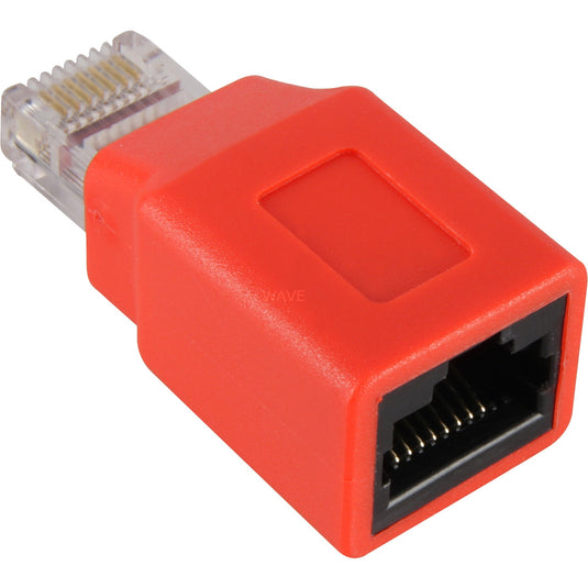 Goobay adapter rj45 cat.5 crossover (rood)
