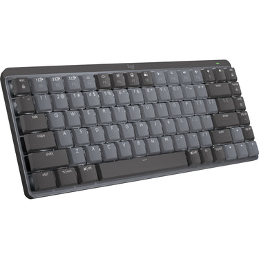 Logitech mx mechanical mini toetsenbord (zwart, us-international lay-out (qwerty), gl tactile, 80% (tkl), bluetooth)