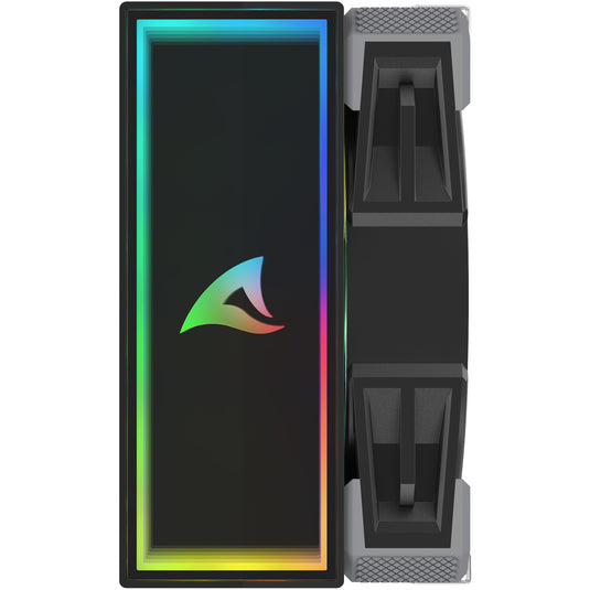 Sharkoon a40 rgb cpu-koeler (zwart, 4-pins pwm fan-connector)