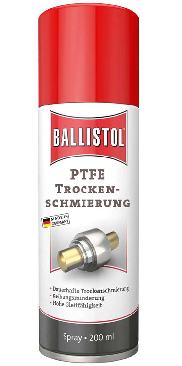 Ballistol ptfe dry lubrication spray