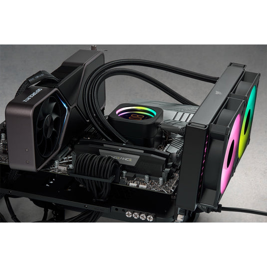 Corsair vengeance 32 gb ddr5-6000 (2x 16 gb) werkgeheugen (zwart, cmk32gx5m2b6000c36, xmp 3.0)