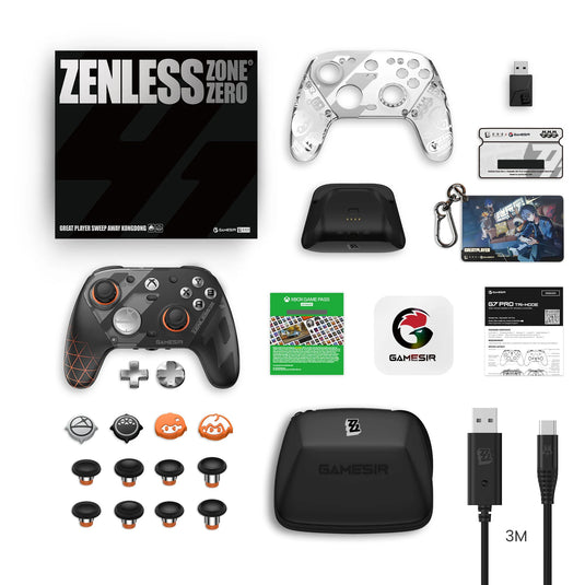 Gamesir g7 pro zenless zone zero edition wireless controller (zwart, xbox series x|s, xbox one, pc, android, 2.4 ghz usb bluetooth)