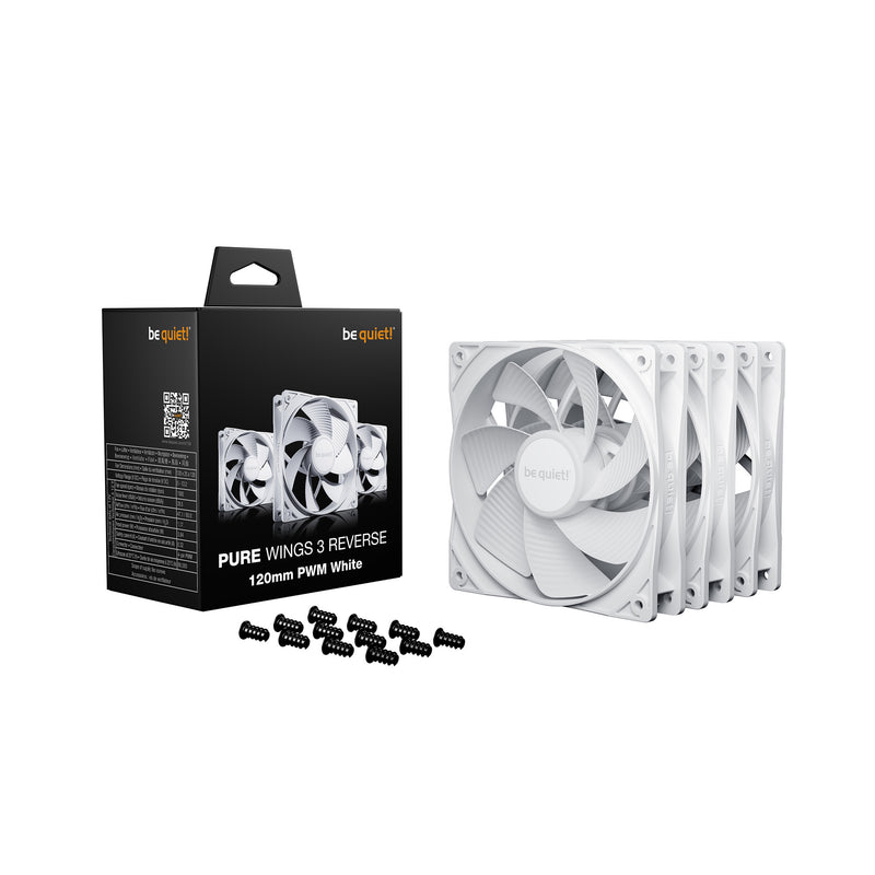 Load image into Gallery viewer, Be quiet! pure wings 3 reverse case fans (wit, 3 stuks, 120 x 120 x 25 mm, pwm)
