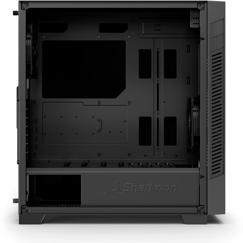 Load image into Gallery viewer, Sharkoon s25 silent midi tower behuizing (zwart | 2x usb-a | 1x usb-c)

