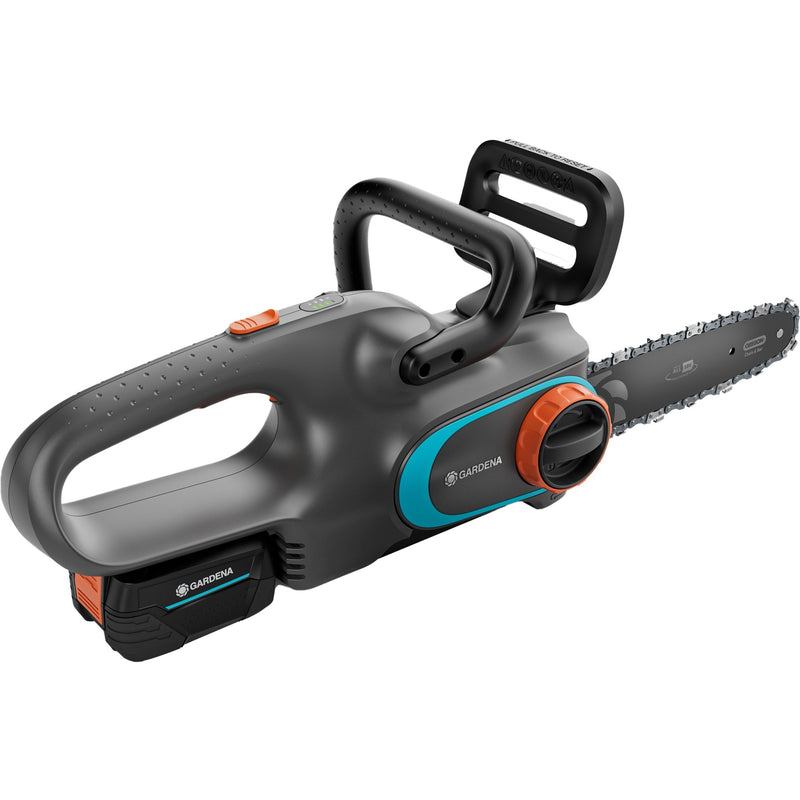 Load image into Gallery viewer, Gardena accukettingzaag powersaw 250 18v (grijs turquoise, accu en oplader inbegrepen, power for all alliance)
