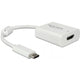 Delock usb-c > hdmi adapter (wit, 0,1 meter, 4k 60hz, hdr)