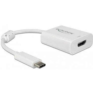 Delock usb-c > hdmi adapter (wit, 0,1 meter, 4k 60hz, hdr)
