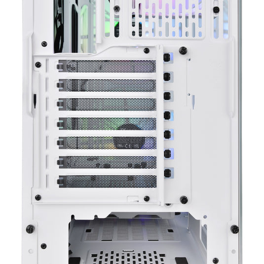 Thermaltake view 300 mx midi tower behuizing (wit | 2x usb-a | 1x usb-c | rgb | window)
