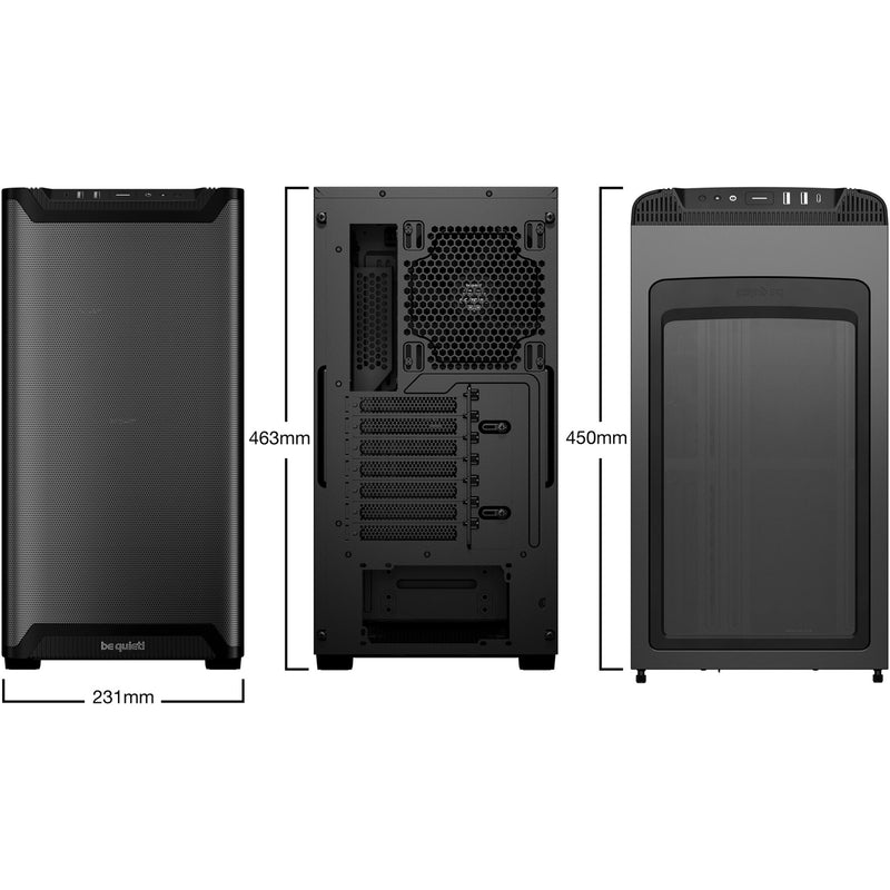 Load image into Gallery viewer, Be quiet! pure base 501 airflow midi tower behuizing (zwart | 2x usb-a | 1x usb-c)
