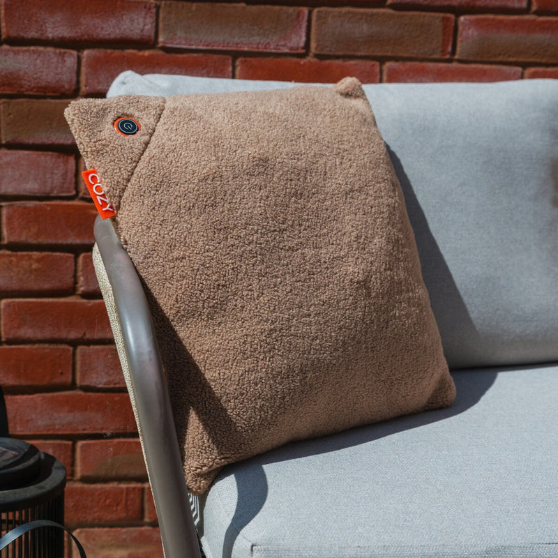 Load image into Gallery viewer, Cozy una woolly 45 x 45 cm draadloos warmtekussen (lichtbruin, powerbank 5000 mah)
