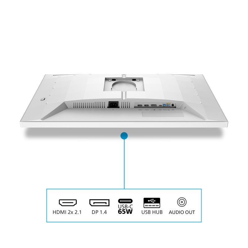 Load image into Gallery viewer, Philips evnia 27m2n5901a 27 4k uhd gaming monitor (wit, 2x hdmi, displayport, 2x usb-a, usb-b, usb-c, 160 hz 320 hz)
