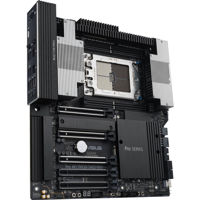 Load image into Gallery viewer, Asus pro ws trx50-sage wifi socket str5 moederbord (zwart grijs, raid, 10gb-lan, 2.5gb-lan, wi-fi 7, bt, sound, ceb)
