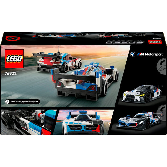 Lego speed champions - bmw m4 gt3 bmw m hybrid v8 racewagens constructiespeelgoed (76922)