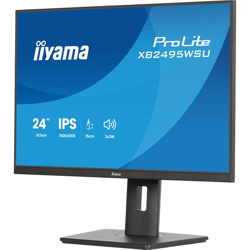 Load image into Gallery viewer, Iiyama prolite xb2495wsu-b1 24.1 monitor (zwart, 100 hz, hdmi, displayport, usb, audio)
