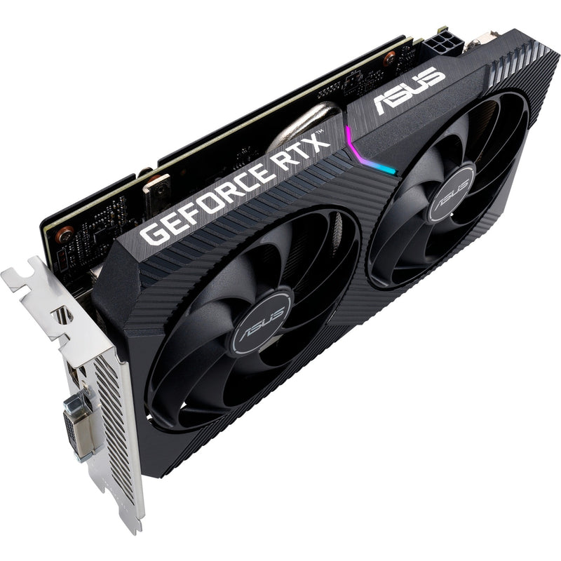 Load image into Gallery viewer, Asus geforce rtx 3050 dual v2 8gb gddr6 grafische kaart (lite hash rate, 1x displayport, 1x hdmi 2.1, dvi-d)
