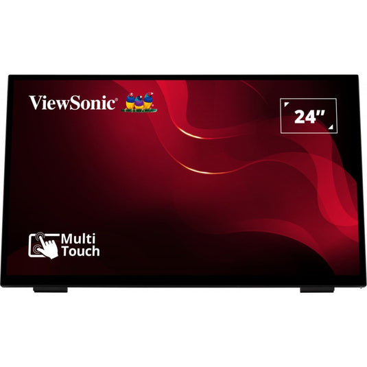 Viewsonic frameless touch monitor met 10-punts pcap 24 (zwart, hdmi, displayport, vga)