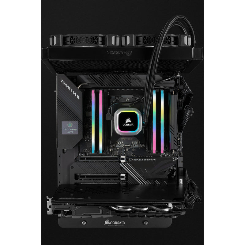 Load image into Gallery viewer, Corsair 16 gb ddr4-3200 (2x 8 gb) kit werkgeheugen (zwart, cmh16gx4m2e3200c16, vengeance rgb pro sl, xmp 2.0)
