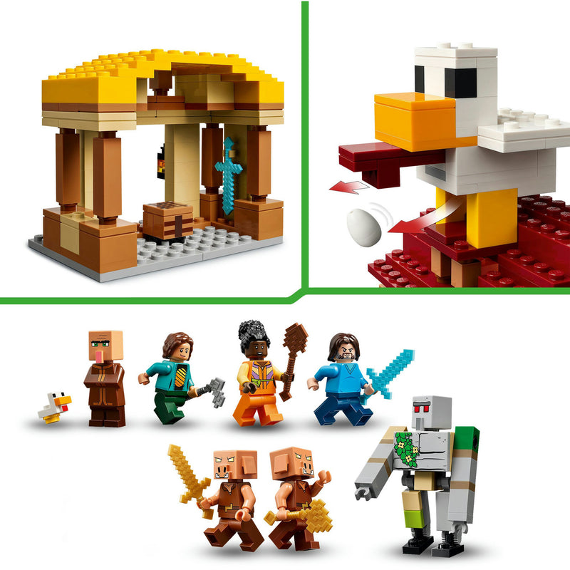 Load image into Gallery viewer, Lego minecraft de ghast-ballon aanval op het dorp - 21273
