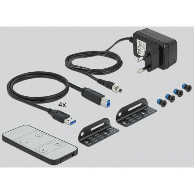 Load image into Gallery viewer, Delock displayport 1.4 kvm switch kvm-switch (zwart, 8k 30 hz, usb 3.0, audio)
