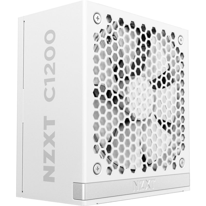Load image into Gallery viewer, Nzxt c1200 gold atx 3.1 modulaire 1200 watt voeding (wit, 1x 12v-2x6, 3x pcie)
