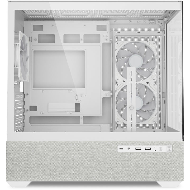 Load image into Gallery viewer, Sharkoon mk7 argb mini tower behuizing (wit | 2x usb-a | 1x usb-c | rgb | tempered glass)
