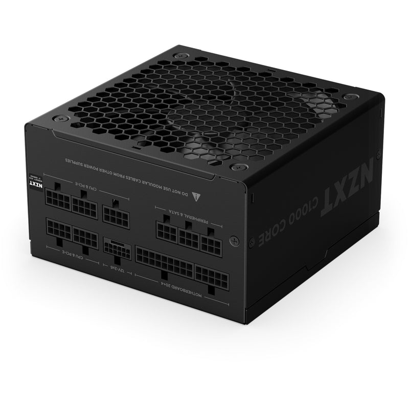 Load image into Gallery viewer, Nzxt c1000 gold core modulaire 1000 watt voeding (zwart, 1x 12v-2x6, 3x pcie)
