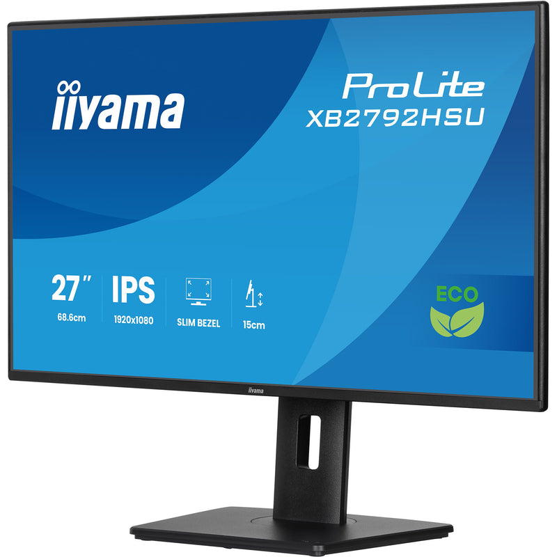 Load image into Gallery viewer, Iiyama prolite xb2792hsu-b1 27 monitor (zwart (mat), hdmi, displayport, 2x usb-a, usb-b, 120 hz)
