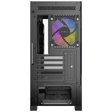 Antec cx500m rgb mini tower behuizing (zwart | 3x usb-a | tempered glass)