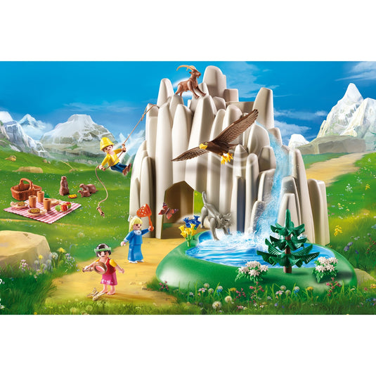 Playmobil heidi - heidi, peter en clara bij het kristalmeer constructiespeelgoed (70254)
