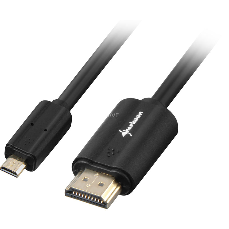 Load image into Gallery viewer, Sharkoon hdmi > micro-hdmi 2.0 kabel (zwart, 1 meter, 4k)

